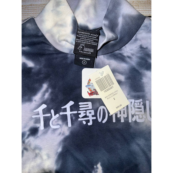 Studio Ghibli Spirited Away Haku Tie-Dye Long-Sleeve Dress Plus Size 2 - Picture 6 of 10